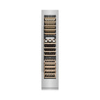 ZLINE 18" 9.0 cu. ft. Triple Zone 68 Bottle Right Hinge Column Wine Cooler in Stainless Steel, RCWVR-304-18