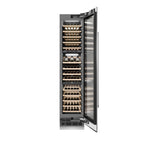 ZLINE 18" 9.0 cu. ft. Triple Zone 68 Bottle Right Hinge Column Wine Cooler in Stainless Steel, RCWVR-304-18