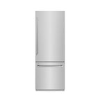 ZLINE 30 in. Built-In Bottom Freezer Refrigerator 16.1 Cu. Ft. Water Dispenser Ice Maker Stainless Steel Graphite Gray Interior (GRBIV-304-30)