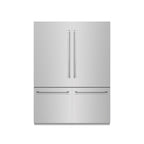 ZLINE 60 in. French Door Built-In Bottom Freezer Refrigerator 32.2 Cu. Ft. with Water Dispensers, Ice Makers, Stainless Steel, Graphite Gray Interior (GRBIV-304-60)