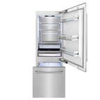 ZLINE 30 in. Built-In Bottom Freezer Refrigerator 16.1 cu. ft. 2-Door Internal Water & Ice Dispenser Stainless Steel (RBIV-304-30)