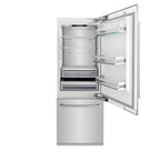ZLINE 30 in. Built-In Bottom Freezer Refrigerator 16.1 cu. ft. 2-Door Internal Water & Ice Dispenser Stainless Steel (RBIV-304-30)