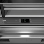 ZLINE 36 in. French Door Built-In Bottom Freezer Refrigerator 19.6 Cu. Ft. with Water Dispenser, Ice Maker, Stainless Steel Interior, Polished Gold Helix Handles (SRBIVZ-30436KG)