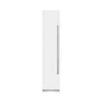 ZLINE 18" 8.6 cu. ft. Left Hinge Column Freezer in White Matte with Graphite Gray Interior, RCFVL-WM-18