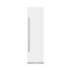 ZLINE 24 in. Column Refrigerator 12.5 cu. ft. White Matte with Graphite Gray Interior (RCRV-WM-24)