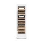 ZLINE 24" 12.4 cu. ft. Triple Zone 100 Bottle Column Wine Cooler in White Matte, RCWV-WM-24