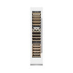 ZLINE 18" 9.0 cu. ft. Triple Zone 68 Bottle Left Hinge Column Wine Cooler in White Matte, RCWVL-WM-18