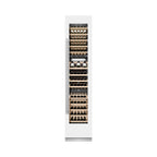 ZLINE 18" 9.0 cu. ft. Triple Zone 68 Bottle Right Hinge Column Wine Cooler in White Matte, RCWVR-WM-18