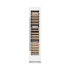 ZLINE 18" 9.0 cu. ft. Triple Zone 68 Bottle Right Hinge Column Wine Cooler in White Matte, RCWVR-WM-18