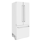 ZLINE 36 in. Built-In French Door Refrigerator 19.6 cu. ft. Internal Water & Ice Dispenser White Matte (RBIV-WM-36)
