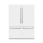 ZLINE 60 in. Built-In Refrigerator 32.2 cu. ft. Internal Water & Ice Dispenser White Matte (RBIV-WM-60)