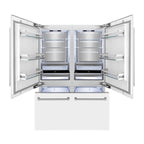 ZLINE 60 in. Built-In Refrigerator 32.2 cu. ft. Internal Water & Ice Dispenser White Matte (RBIV-WM-60)