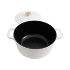 ZLINE 5-Piece Enameled Cast Iron Cookware Set in White Matte, CWSETS-WM-5