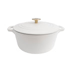 ZLINE 5-Piece Enameled Cast Iron Cookware Set in White Matte, CWSETS-WM-5