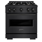 ZLINE 30 in. Gas Range 4.2 cu. ft. Capacity 4 Burners Black Stainless Steel (CGRB-30)