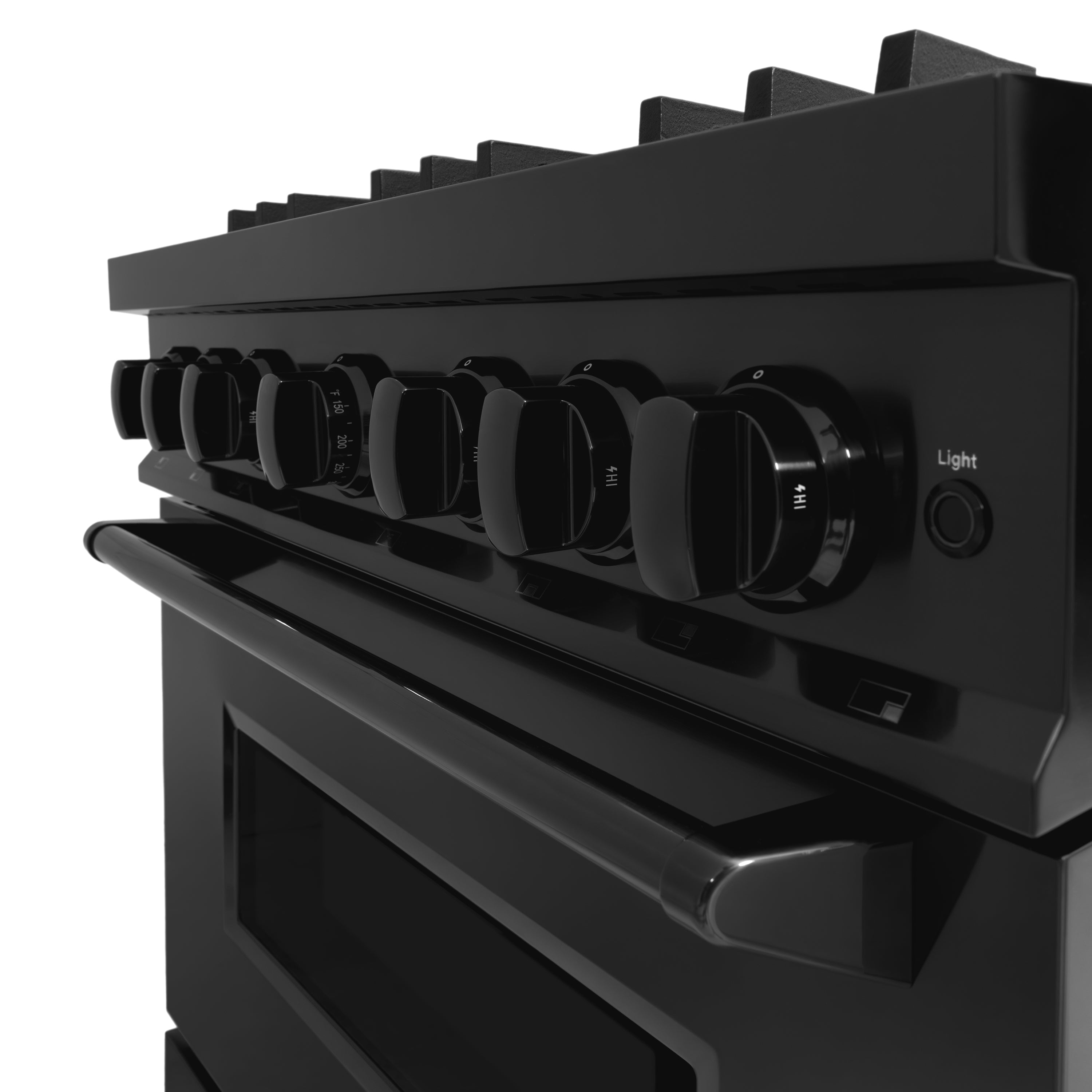 ZLINE 36-Inch Classic Dual Fuel Range, 5.2 cu. ft. Electric Convection Oven, 6 Brass Gas Burners, Black Stainless Steel (CDRB-BR-36)