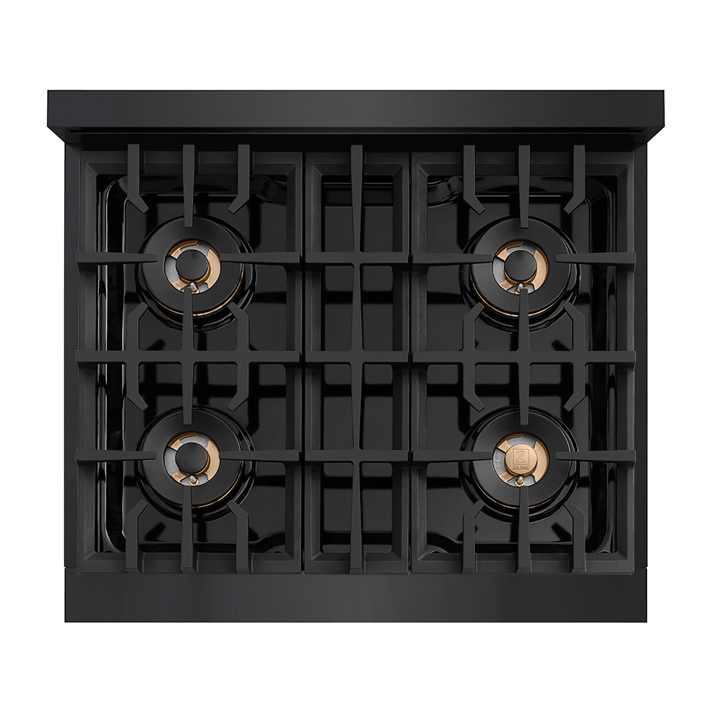 ZLINE 30" Classic Gas Rangetop with 4 Burner DuoPro™ Cooktop in Black Stainless Steel, PCRTB-30