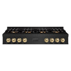 ZLINE Autograph 48" Classic Gas Rangetop with 8 Burner DuoPro™ Cooktop in Black Stainless Steel and Champagne Bronze Accents, PCRTBZ-48-CB