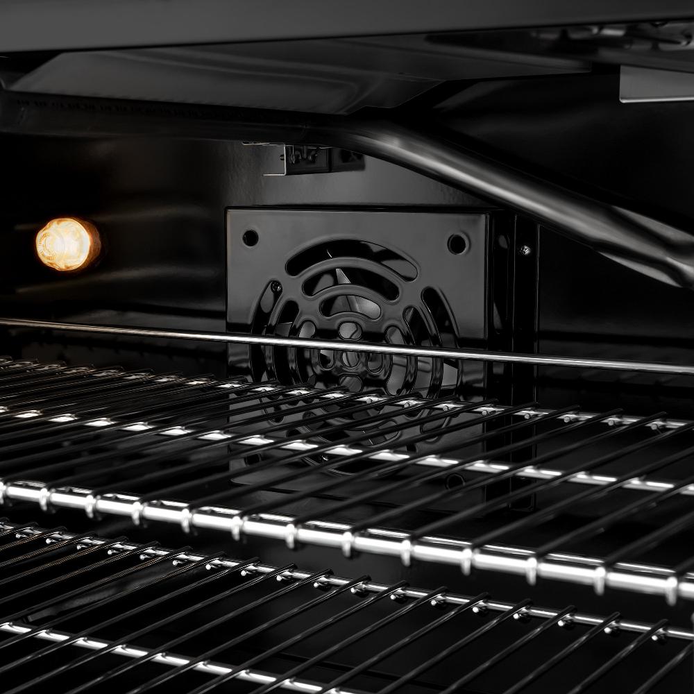 ZLINE 48 in. Gas Range – 6.7 cu. ft. Double Oven, 8 Burners, Black Stainless Steel (CGRB-48)