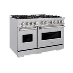 ZLINE 48 in. Dual Fuel Range – 8 Burner Gas Cooktop, Double Oven, 6.7 cu. ft. Capacity, Satin Stainless Steel (CDRS-48)