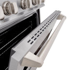 ZLINE 30 in. Gas Range 4.2 cu. ft. 4 Burners Convection Gas Oven Satin Stainless Steel (CGRS-30)