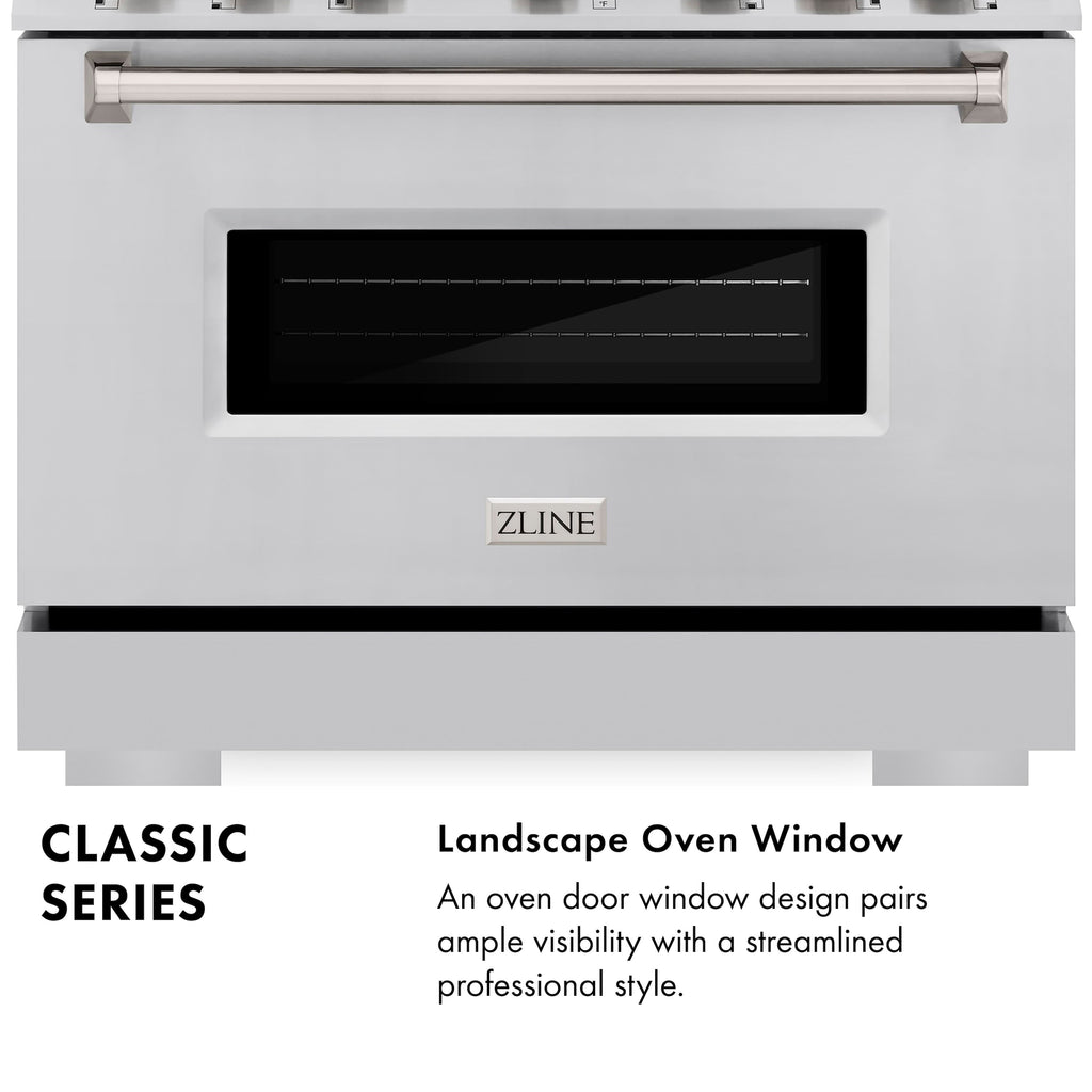 ZLINE 48-in 6.7 cu. ft. Classic Double Oven Dual Fuel Range with 8 Gas Burners and Electric Convection Oven in Stainless Steel (CDR48)