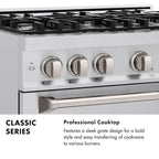 ZLINE 48 in. Gas Range Double Oven 6.7 cu. ft. Stainless Steel 8 Burners Convection Oven, MODEL CGR48