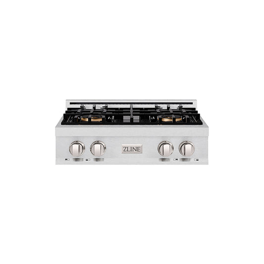 ZLINE 30" Classic Gas Rangetop with 4 Burner DuoPro™ Cooktop in Satin Stainless Steel, PCRTS-30