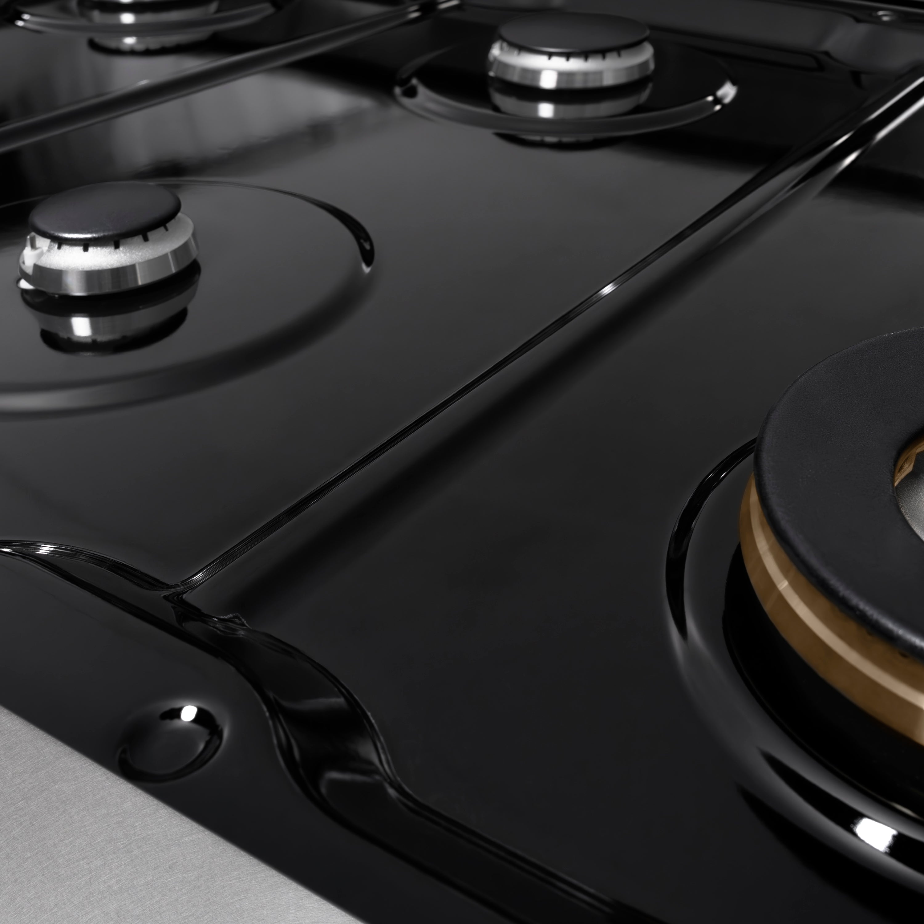 ZLINE 48" Legacy Gas Rangetop with 7 Burners and Porcelain Cooktop in Satin Stainless Steel, RTS-48