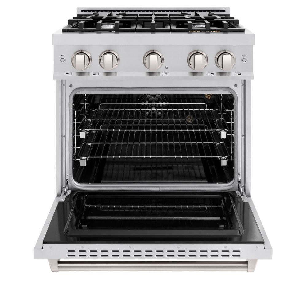ZLINE 30-in 4.2 cu. ft. Classic Gas Range with 4 Burners, Stainless Steel, MODEL CGR30