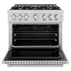 ZLINE 36 in. 5.2 cu. ft. Classic Gas Range with 6 Burner Cooktop in Stainless Steel (CGR36)