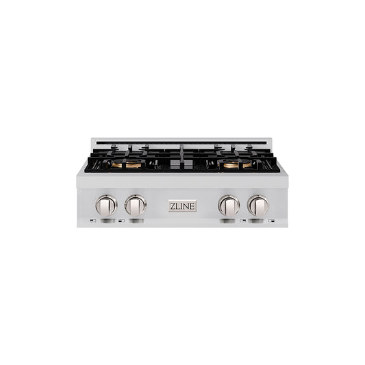 ZLINE 30" Classic Gas Rangetop with 4 Burner DuoPro™ Cooktop in Stainless Steel, PCRT30
