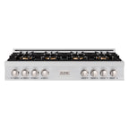 ZLINE 48" Classic Gas Rangetop with 8 Burner DuoPro™ Cooktop in Stainless Steel, PCRT48