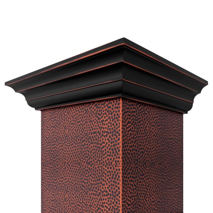 ZLINE 30 in. Wall Mount Range Hood 400 CFM Hand-Hammered Copper Finish (655-HBXXX-30)