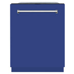 ZLINE 24 In. Monument Series 3rd Rack Top Touch Control Dishwasher in Blue Matte, 45dBa, DWMT-BM-24