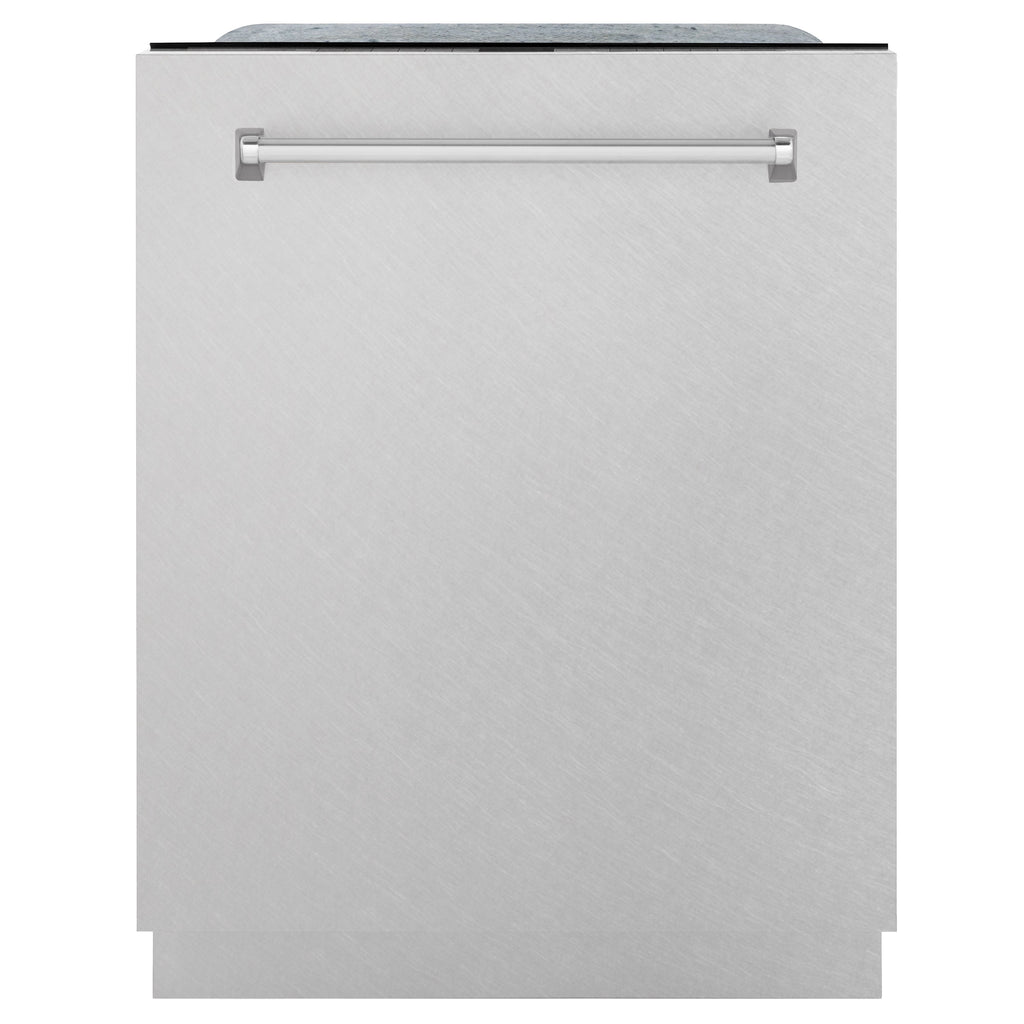 ZLINE 24" Monument Series 3rd Rack Top Touch Control Dishwasher with Satin Stainless Steel Panel and Stainless Steel Tub, 45dBa, DWMT-SN-24