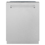 ZLINE 24" Monument Series 3rd Rack Top Touch Control Dishwasher with Satin Stainless Steel Panel and Stainless Steel Tub, 45dBa, DWMT-SN-24