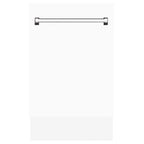 ZLINE 18 in. Top Control Tall Dishwasher in White Matte with 3rd Rack, DWV-WM-18