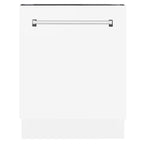ZLINE 24 in. Top Control Tall Dishwasher in White Matte with 3rd Rack, DWV-WM-24