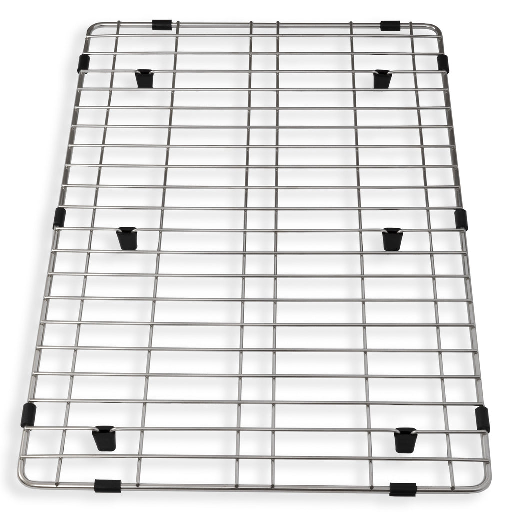 ZLINE 43" Garmisch Undermount Single Bowl Satin Stainless Steel Kitchen Sink with Bottom Grid and Accessories, SLS-43S