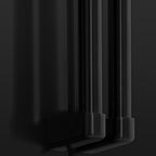 ZLINE 36 in French Door Refrigerator 22.5 cu. ft Water Dispenser Ice Maker Fingerprint Resistant Black Stainless Steel (RFM-W-36-BS)