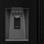 ZLINE 36 in French Door Refrigerator 21.6 cu. ft. Water & Ice Dispenser Water Filter Black Stainless Steel (RFM-W-WF-36-BS)
