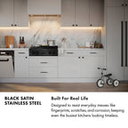 ZLINE Autograph 30" Paramount Gas Rangetop with 4 Burners and Porcelain Cooktop in Black Satin and Champagne Bronze Accents, SRTBSZ-30-CB