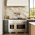 ZLINE 48 in. Gas Range 6.7 cu. ft. Dual Ovens 8 Burner DuoPro™ Cooktop Stainless Steel (PSGR48)