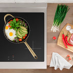 ZLINE 30 in. Induction Range 4.2 cu. ft. 4 Element Cooktop Electric Oven Satin Stainless Steel Champagne Bronze Accents (SINRSZ-30-CB)