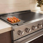 ZLINE 36 in Induction Range 5.2 cu. ft. 5 Element Cooktop Electric Convection Oven Stainless Steel (SINR36)