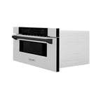 ZLINE Autograph Matte Black Package - 36" Rangetop, 36" Range Hood, Dishwasher, Refrigerator with External Water and Ice Dispenser, Microwave Drawer