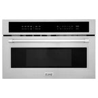 ZLINE 30" 1.6 cu ft. Built-in Convection Microwave Oven in Satin Stainless Steel with Speed and Sensor Cooking, MWO-30-SS
