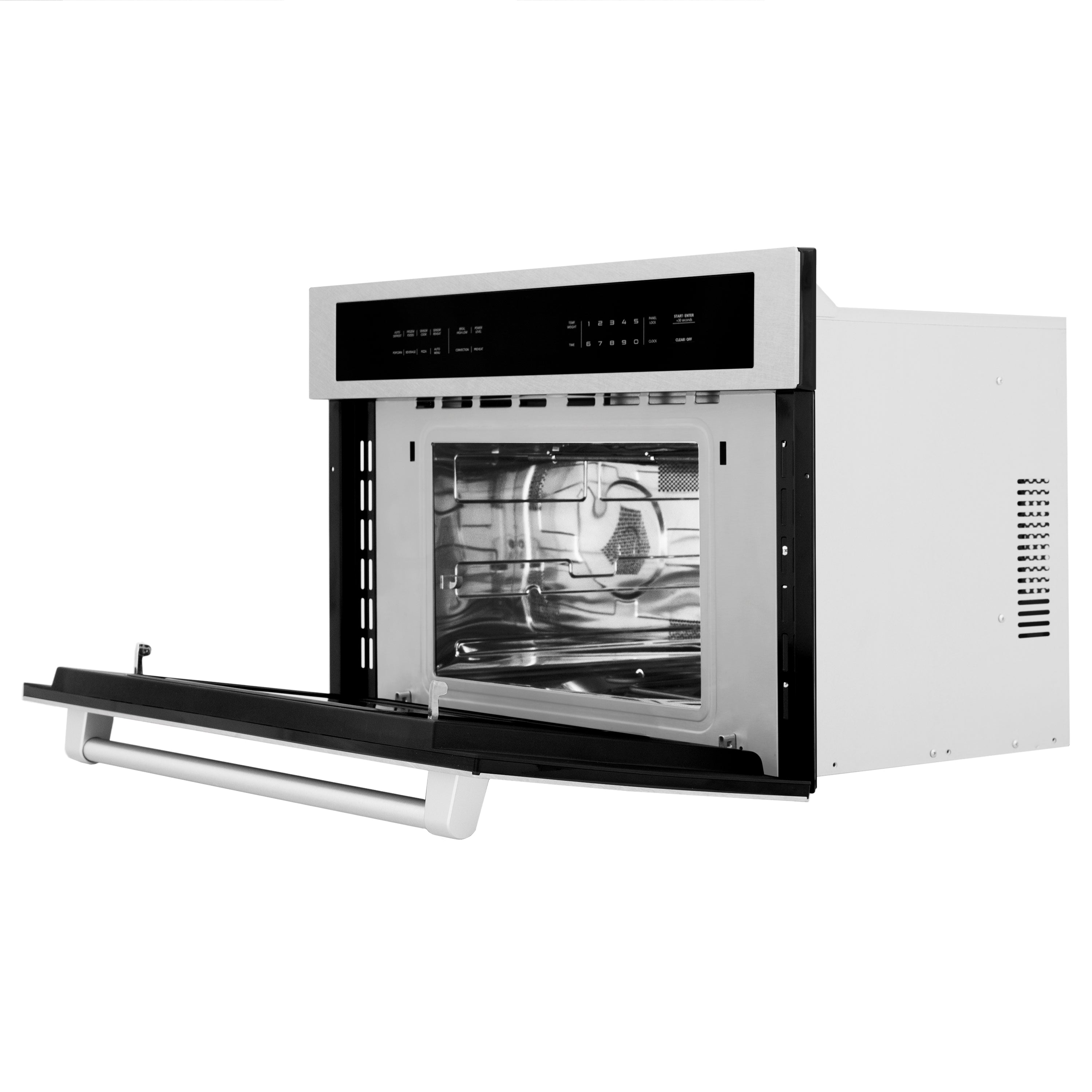 ZLINE 30" 1.6 cu ft. Built-in Convection Microwave Oven in Satin Stainless Steel with Speed and Sensor Cooking, MWO-30-SS
