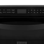 ZLINE Appliance Package - 30" Dual Fuel Range, Range Hood, Microwave, Dishwasher, Refrigerator in Black Stainless